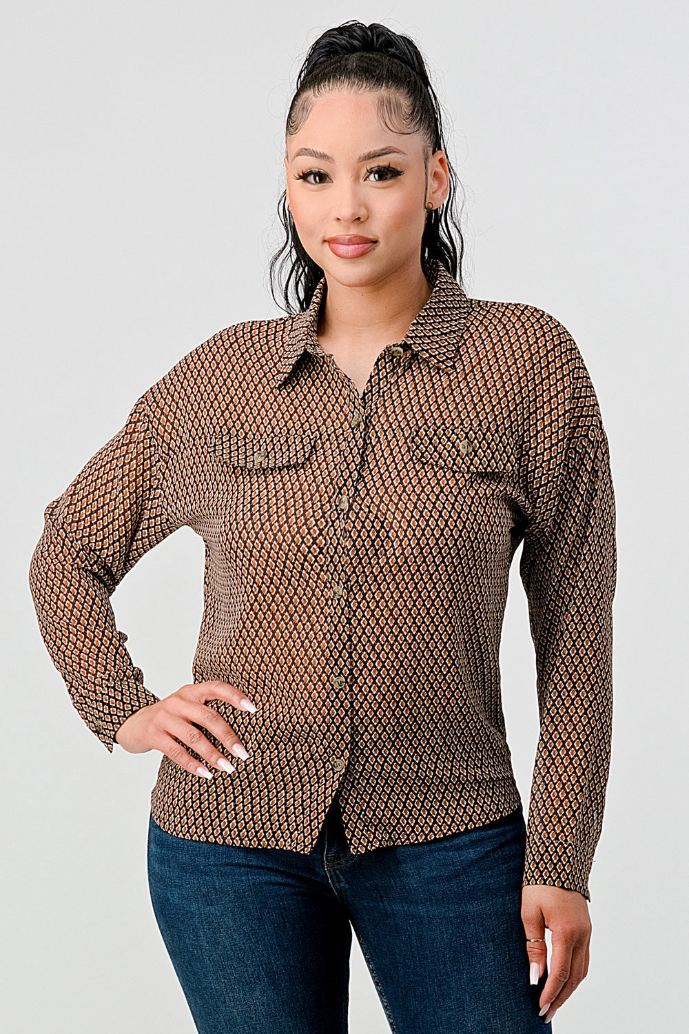 Printed Buttoned Shirt