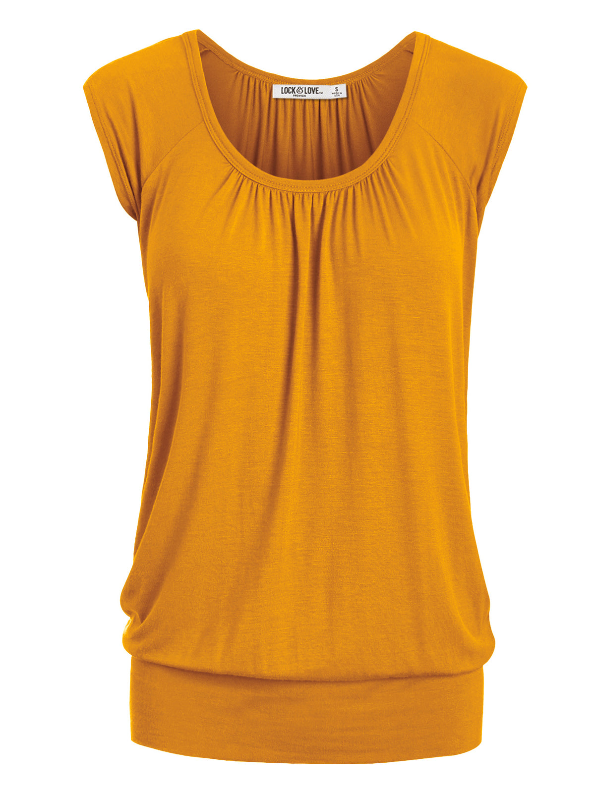Everyday Solid Color Womens Solid Short Sleeve Sweetheart Top